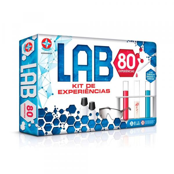 Conjunto Atividades Kit de Experiências Jogo Lab 80 Estrela