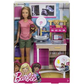 Conjunto Barbie Mattel Profissões - Veterinária