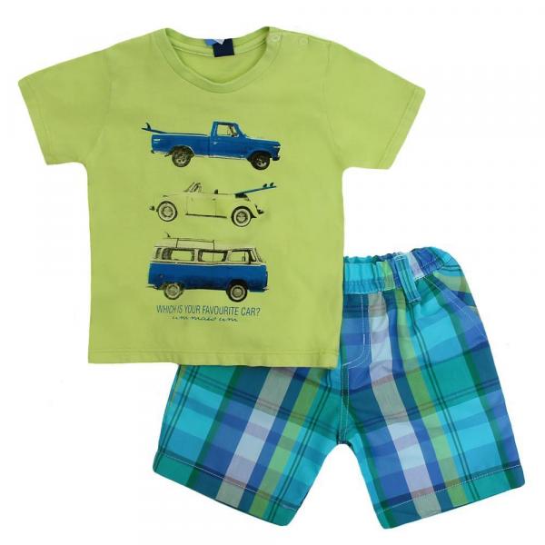 Conjunto Bebê Masculino Camiseta e Bermuda - 1+1