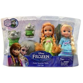 Conjunto Bonecos Frozen - Elsa e Anna com Trolls