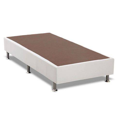 Cama Box Base Universal Ortobom Courino Bianco 20 - Solteiro - 0,78x1,88x0,20