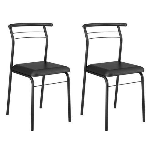 Tamanhos, Medidas e Dimensões do produto Conjunto 2 Cadeiras 1708 Preta
