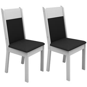 Conjunto 2 Cadeiras 4280cm Madesa - Branco
