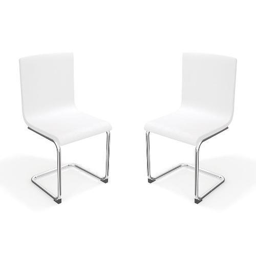 Conjunto 2 Cadeiras Belgica Branco Kappesberg