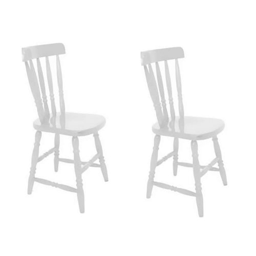 Conjunto 2 Cadeiras Campestre Branco - Branco