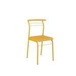Conjunto 2 Cadeiras Carraro 1708 Amarelo Napa Amarelo