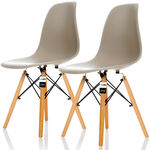 Conjunto 2 Cadeiras Charles Eames Eiffel Dsw - Nude