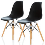 Conjunto 2 Cadeiras Charles Eames Eiffel Dsw - Preta