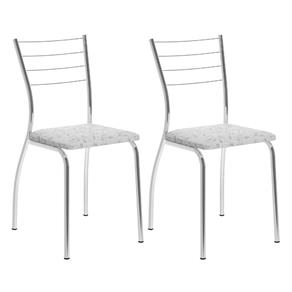 Conjunto 2 Cadeiras Coronel Carraro Fantasia Branco