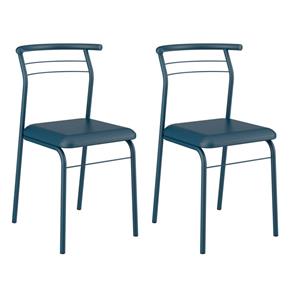 Conjunto 2 Cadeiras de Cozinha 1708 Azul Noturno