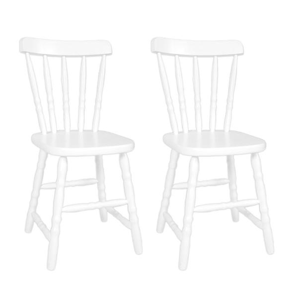 Conjunto 2 Cadeiras de Cozinha Dalas Branca - Mobly