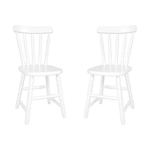 Conjunto 2 Cadeiras de Cozinha Dalas Branca - Única