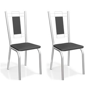Conjunto 2 Cadeiras de Cozinha Florença - Preto