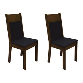 Conjunto - Cadeiras de Jantar 4280M - Courino Madesa - Imbuia