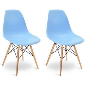 Conjunto 2 Cadeiras Eames Azul - Elegance - Azul Claro