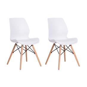 Conjunto2 Cadeiras Eames Eiffel Rubi - BRANCO