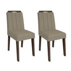 Conjunto 2 Cadeiras Elisa Marrocos/Caramelo - Cimol