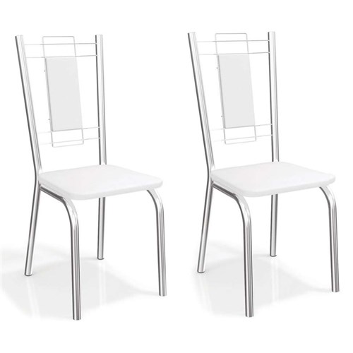 Conjunto 2 Cadeiras Florença Branco