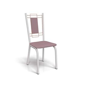 Conjunto 2 Cadeiras Florença com Encosto Crome - Rosa