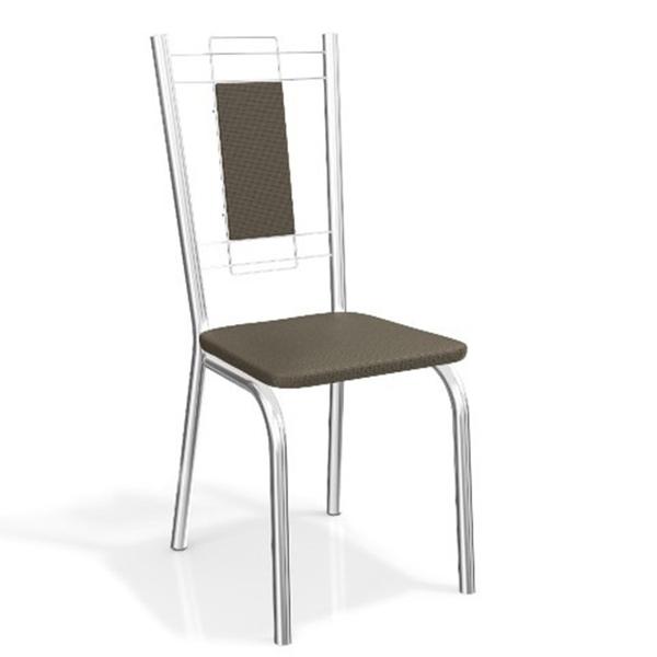 Conjunto 2 Cadeiras Florença Crome 2C005CR-21 Marrom - Kappesberg - Kappesberg