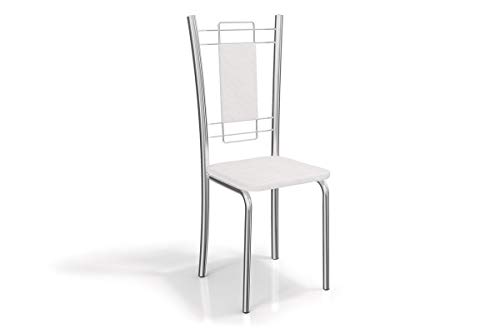 Conjunto 2 Cadeiras Florença Crome Kappesberg Branco