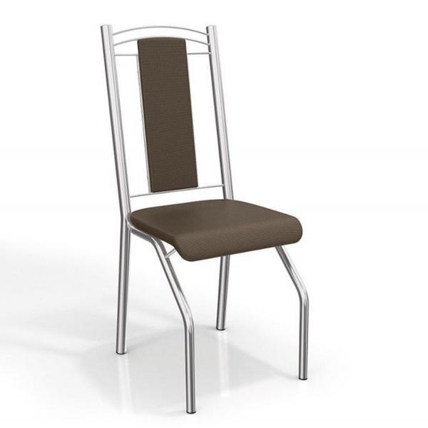 Conjunto 2 Cadeiras Genebra Crome 2C065CR-21 Marrom - Kappesberg - Kappesberg