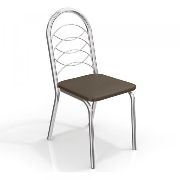Conjunto 2 Cadeiras Holanda Crome 2C009CR-21 Marrom - Kappesberg - Kappesberg