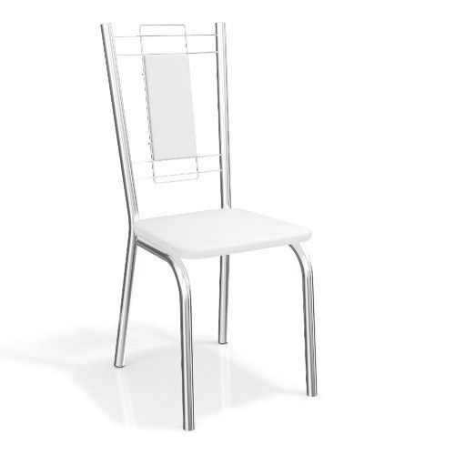 Conjunto 2 Cadeiras Kappesberg Crome Florença Branco