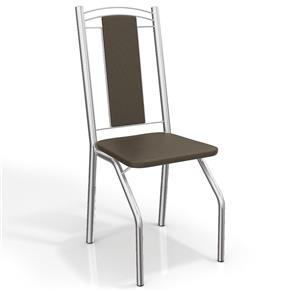 Conjunto 2 Cadeiras Kappesberg Crome Genebra - Marrom