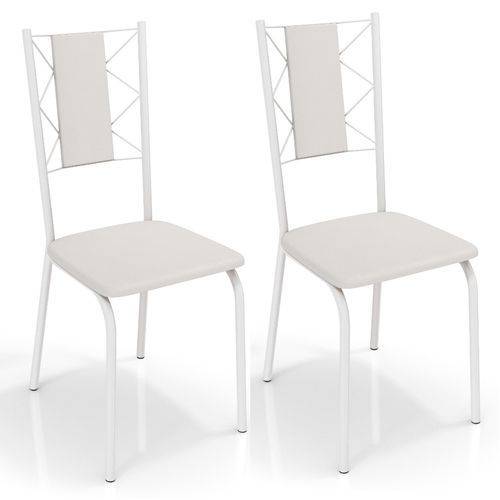 Conjunto 2 Cadeiras Kappesberg Crome Lisboa Branco Ii Branco