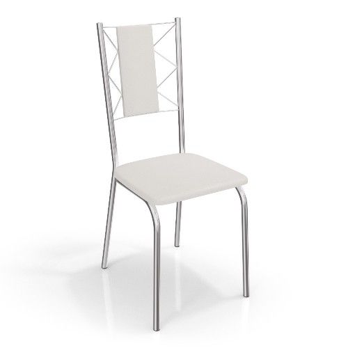 Conjunto 2 Cadeiras Kappesberg Crome Lisboa Ii Branco