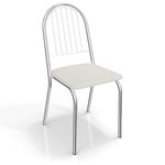 Conjunto 2 Cadeiras Kappesberg Crome Noruega Ii Branco