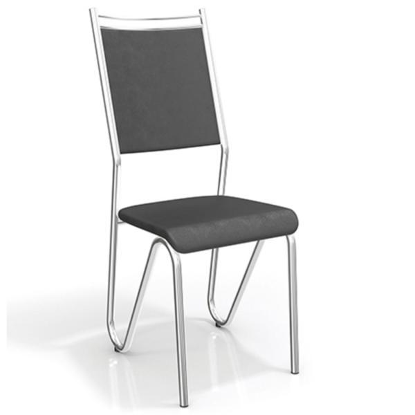 Conjunto 2 Cadeiras Londres Crome 2C056CR-110 Preto - Kappesberg - Kappesberg
