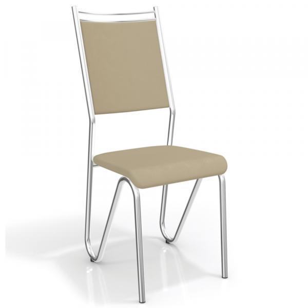 Conjunto 2 Cadeiras Londres Crome 2C056CR-16 Nude - Kappesberg - Kappesberg