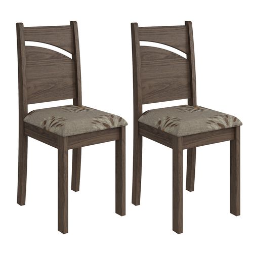 Conjunto 2 Cadeiras Melissa Cimol Marrocos/café