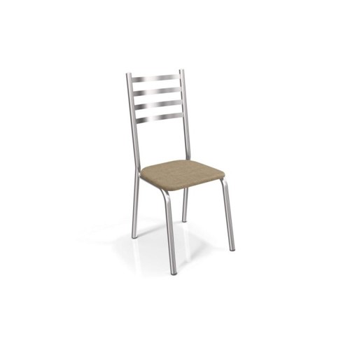 Conjunto 2 Cadeiras Metal Alemanha Kappesberg Cromado/capuccino