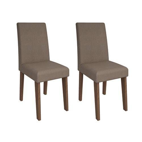 Conjunto 2 Cadeiras Milena - Savana/pluma - Cimol