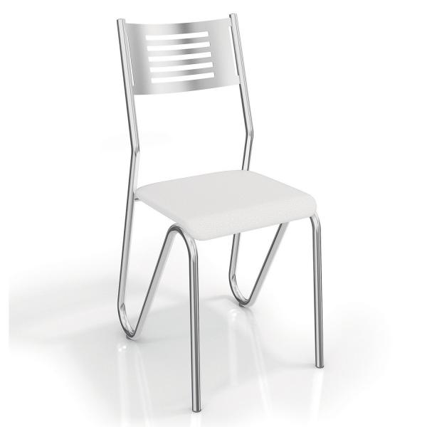Conjunto 2 Cadeiras Nápoles Crome Kappesberg Branco