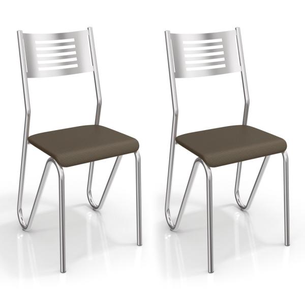 Conjunto 2 Cadeiras Nápoles Marrom - Kappesberg