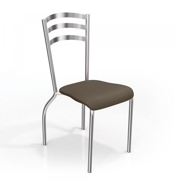 Conjunto 2 Cadeiras Portugal Crome 2C007CR-21 Marrom - Kappesberg - Kappesberg