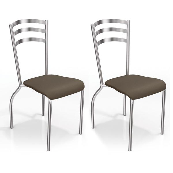Conjunto 2 Cadeiras Portugal Marrom - Kappesberg
