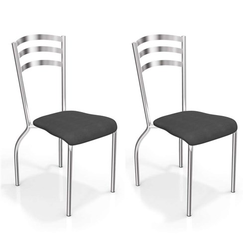 Conjunto 2 Cadeiras Portugal Preto