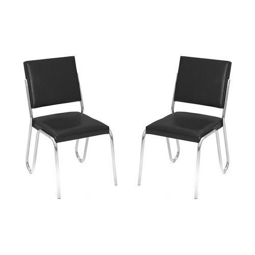 Conjunto 2 Cadeiras Safira Preto Pelaio