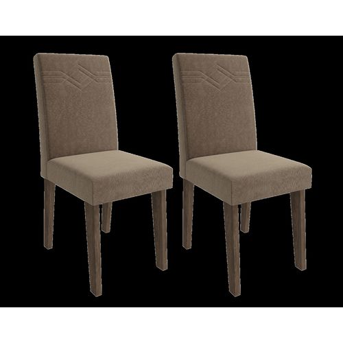 Conjunto 2 Cadeiras Tais - Marrocos/pluma - Cimol