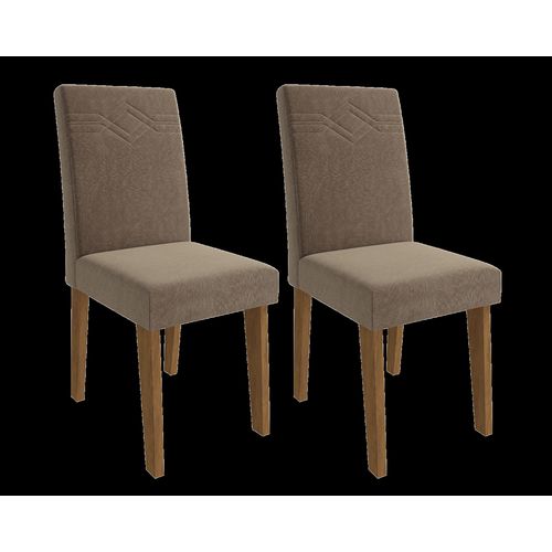 Conjunto 2 Cadeiras Tais - Savana/pluma - Cimol