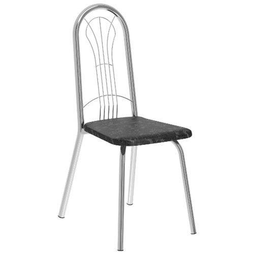 Tamanhos, Medidas e Dimensões do produto Conjunto 2 Cadeiras Tecil Fantasia Preto Cromado 182 Móveis Carraro