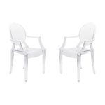 Conjunto 2 Cadeiras Transparente Ghost 449