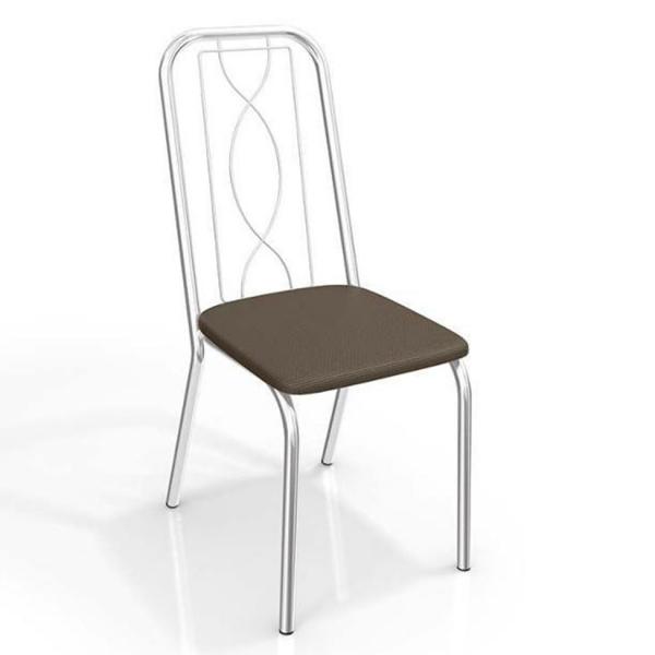 Conjunto 2 Cadeiras Viena Crome 2C072CR-21 Marrom - Kappesberg - Kappesberg