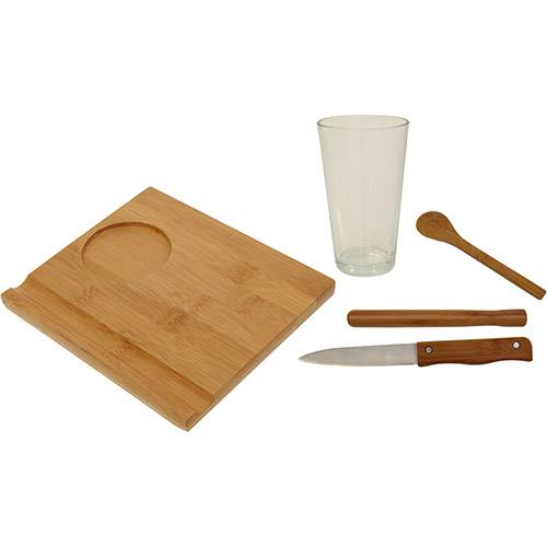 Conjunto Caipirinha 5 Peças Bamboo