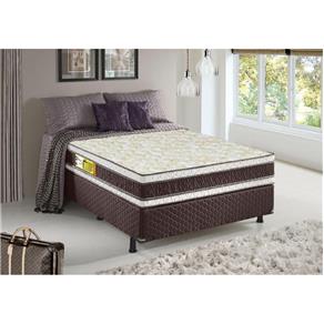 Conjunto Cama Box Casal Espuma Strong Fit Orthopedic D45 138x188x62 Colchão + Cama Box